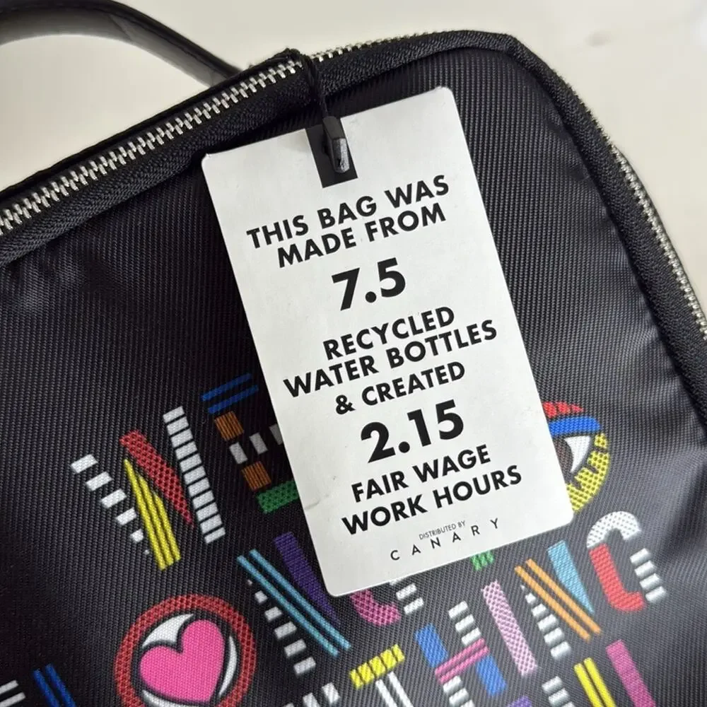 Sephora x To The Market Black Cosmetic Bag NEW!